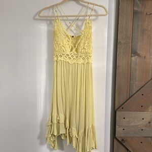 Free People yellow sundress